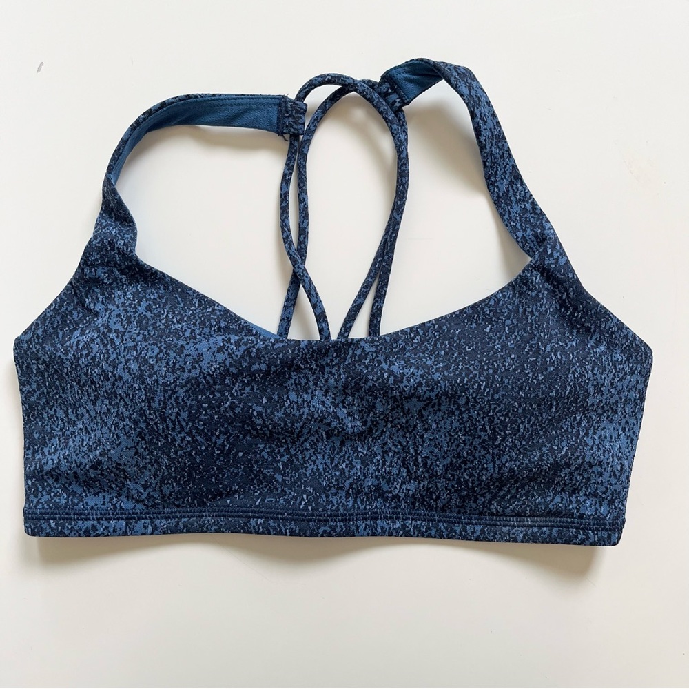 NWOT Lululemon Blue Patterned Sports Bra size Small